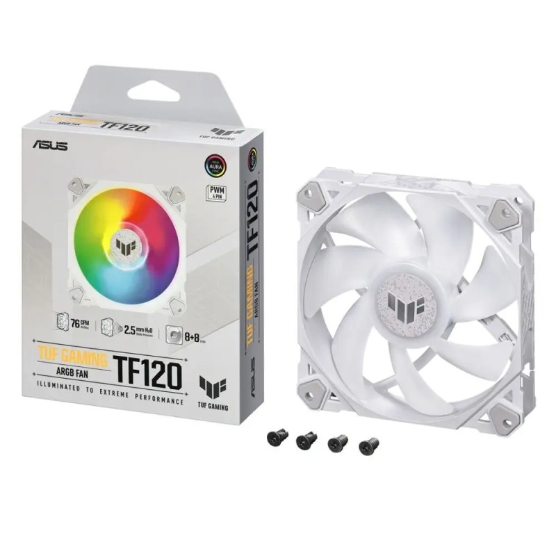 Wentylator ASUS TUF Gaming TF120 ARGB WHITE 120mm PC biały