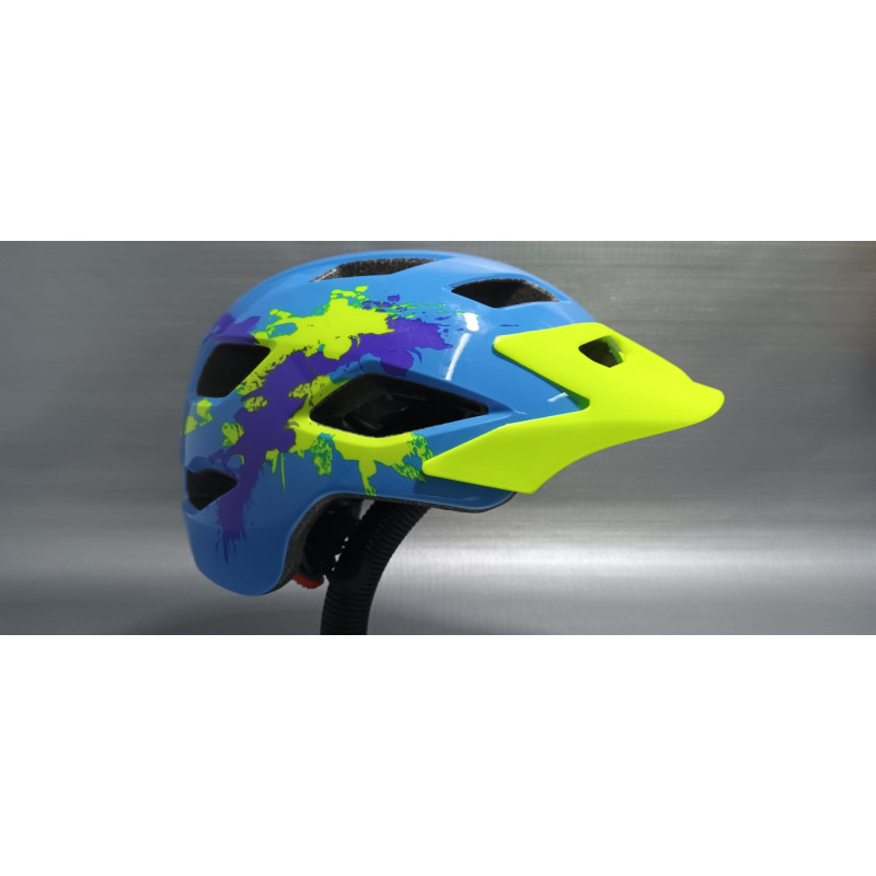 Kask rowerowy dziecięcy Exclusky 52-58 cm  Niebieski