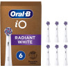 Oral-B iO Zamienne Głowice Radiant White, 6 Sztuk Opakowanie